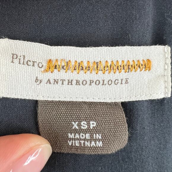 Pilcro by Anthropologie The Tavi Textured Button-Down Shirt Top Size Petite XS - Picture 7 of 9